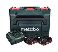 Metabo 101198521 - Set base batteria con 2 batterie LiHD da 18 V/4 Ah e caricatore ASC Ultra + Metaloc