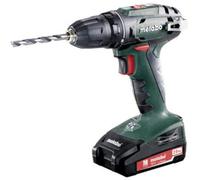 BS 18 Trapano con impugnatura a pistola Nero, Verde 1600 Giri / min Ioni di Litio 2000 Ah 1,3 kg