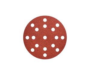 Metabo 50 Fogli abrasivi adesivi 125mm, P180, legno + metallo, multiforo Quantità:50