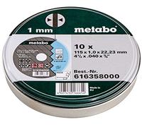 METABO 616358000 DISCO DI TAGLIO DRITTO 115 MM 10 PZ ACCIAIO INOX