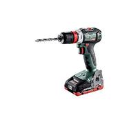 Metabo 602327800 602327800 Trapano avvitatore senza spazzole a batteria 18 V / 2 X LiHD 4,0 Ah Li-Ion BS 18 L BL Q con valigetta, 1 V, nero