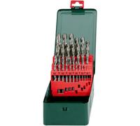 Metabo 627154000 HSS Kit punte a spirale da metallo 25 parti 1 mm, 1.5 mm, 2