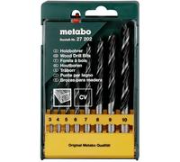 Metabo 627202000 Kit punte a spirale da legno 8 parti 3 mm, 4 mm, 5 mm, 6 mm, 7