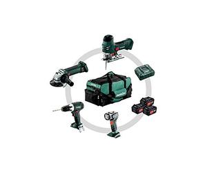 METABO 691013000 - Combo Set Construction 4.2: BS 18 LT + STA 18 LTX 140 + W 18 LTX 125 Quick + ULA + 3 x 4.0 Ah + ASC 30-36V + Bolsa profesional