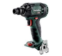 Metabo Avvitatore a percussione a batteria SSW 18 LTX 300 BL (senza batteria, 18 V, dimensione massima vite M18, coppia massima 300 Nm, livelli di coppia 12) 602395890