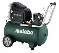 Metabo Basic 601525000 - Compressore OF (con attacco rapido, protezione da sovraccarico, compressore a pistone senza olio, accessori da officina) 250-50 W