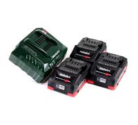 Metabo Basis Set 18V - 3x Batterie LiHD 4,0Ah + Caricabatterie ASC 55 + Inserto