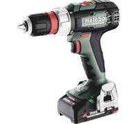 Metabo BS 614052500 - Trapano avvitatore a batteria, batteria e custodia in plastica (18 V, 2 batterie LiPOWER da 2 Ah, diametro foro 13 mm/36 mm, peso 1,6 kg)