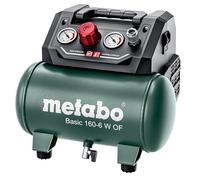 Metabo Compressore Basic 160 - 6 W of (Caldaia 6 l), Pressione 8 Bar, Max. velocità di Rotazione 3500/min