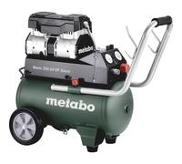 metabo Compressore Basic 220 - 24 OF Silent - Caldaia da 24 l, pressione 8 bar, capacità di riempimento 110 l/min - senza olio, silenzioso compressore da officina mobile per fai da te e professionisti