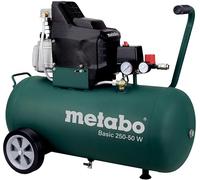 Metabo compressore Basic 250-50 W - 601534000 - Compressore con motore potente e serbatoio da 50 litri - Cavo da 1,5 m