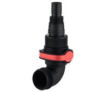 metabo Connettore angolare Quick 1 1/2" con adattatore multiplo - Connettore per pompe sommergibili, tubi di scarico, aspirazione e da giardino, accessori per pompe durevoli e robusti, 1 & 1 1/2