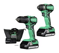 Metabo HPT KC18DDX - Trapano avvitatore a percussione senza fili da 18 V, subcompatto, motore brushless, batterie agli ioni di litio