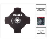 Metabo Lama per erba a 4 denti (628433000) 254x1,5x25,4 mm - per decespugliatori