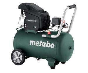 Metabo Mega 700-90 D Compressore (con 3 attacchi universali, protezione da sovraccarico, compressore a pistoni lubrificato a olio a 2 cilindri, accessori da officina) 601524000