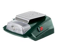 Metabo Adattatore per alimentazione a batteria PA 14.4-18 LED-USB con collegamento da 12 V e luce a LED, cartone Quantità:1