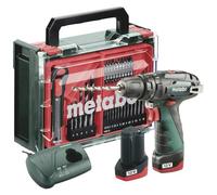 Metabo PowerMaxx SB Basic Set 600385710 - Avvitatore a percussione a batteria, 34 Nm, 18 V, numero di batterie in dotazione, 2 LiHD senza spazzole