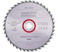 Metabo Lama circolare Precision Cut 254 mm 40 denti TCT Ø30 per legno e MDF