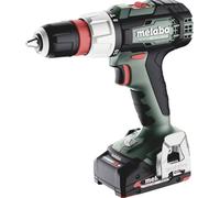 Metabo SB 614054500 - Trapano avvitatore a percussione a batteria, batteria e metaBOX 145 (18 V, 2 batterie LiPOWER da 2 Ah, diametro foro 13 mm/36 mm, peso 1,6 kg)