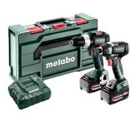 Metabo SBLTBL+SSDLT200BL -Akku-Schlagbohrschrauber, Akku-Schlagschrauber incl. batería recargable, incl. cargador
