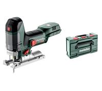 Metabo Seghetto alternativo a batteria per legno e acciaio ST18LT130 con 2 lame per seghetto alternativo, 18 V