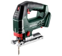 metabo Sega a batteria STB 18 L 90 - 18 V, CAS, profondità di taglio 90 mm, hub a pendolo 4 velocità, cambio lama senza attrezzi, presa morbida, funzione soffiaggio, luce LED, aspirazione, per legno