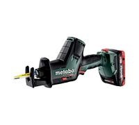 Metabo Sega a sciabola a Batteria SSE 18 LTX BL Compact (602366800) Valigetta in plastica 18 V 2 x 4 Ah LiHD + ASC 55