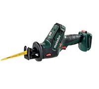 Metabo Seghetto a batteria SSE 18 LTX Compaxt (senza batterie, hub lama da 13 mm, con inserto per valigia MetaLoc, arresto di profondità, lama girevole a 180°) 602322890
