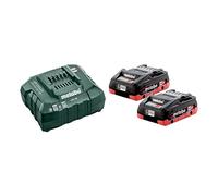 Metabo Set base 2 x 18v LiHD 4.0Ah Batterie & ASC 55 Caricabatterie, 685163380
