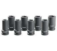 Metabo, Set chiave a bussola per avvitatore a percussione, 1", 8 pz., 628835000