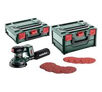 Metabo Set SXA 18 LTX 125 BL - Levigatrice orbitale a batteria, 18 V, metaBOX 215, con accessori, 69120000