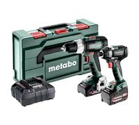 Metabo Set Trapano Combi 18V E Avvitatore A Impulsi Con 2 Batterie MPTCSET286