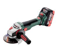 Metabo Smerigliatrice angolare a batteria WVB 18 LTX BL 15-125 Quick (con 2 batterie da 5,5 Ah, 18 V, diametro disco 125 mm, incluso Metabox 165) 601731660