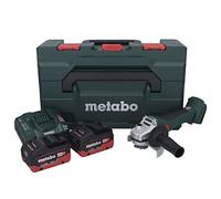 Metabo Smerigliatrice angolare W 18 L BL 9-125 batteria 18 V 125 mm Brushless + 2 batterie 5,5 Ah + caricatore + metaBOX