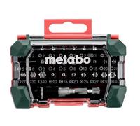 Metabo SP Scatola di punte da 32 pezzi (incluso adattatore per prese e portapunte a cambio rapido, acciaio al cromo vanadio, set di punte) 626700000