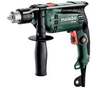 metabo Trapano a percussione SBE 650 - 650 W, potenza nominale di assorbimento, mandrino da 13 mm, coppia di 10 Nm - Elettronica Vario-sinistra, per cemento, acciaio, legno - fai da te e