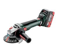 Metabo WB 18 LT BL 11-125 Quick Smerigliatrice angolare a batteria 18 V (smerigliatrice/smerigliatrice/smerigliatrice con 2 batterie ricaricabili, caricatore in metaBOX 165 L) # 613054660