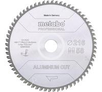 Metabo Lama per sega "aluminium cut - professional", 216x2,2/1,8x30 58 denti FZ/TZ 5°neg. Quantità:1