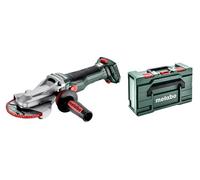 Metabo WVBF 18 LTX BL 15-125 Quick - Smerigliatrice angolare a testa piatta, con metaBOX 165 L (tensione della batteria 18 V, diametro del disco 125 mm, peso 2,15 kg) 601308840