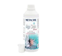 Metacril Alga Clean Shock + Bicchierino Dosatore Graduato, Elimina le Alghe, Non Schiumogeno, Azzurrante e Schiarente, per Piscina e Spa Idromassaggio -1L