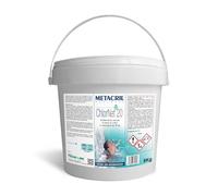 Metacril Chlor Net 20, Cloro in Pastiglie da 20 gr, per Piscina e Idromassaggio - 5 KG