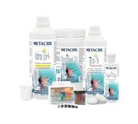 Metacril Easy Kit Bromo, Trattamento Completo per Piscina e Spa - 3 Kg