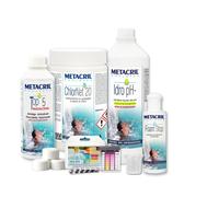 Metacril Easy Kit Cloro, Trattamento Completo per Piscina e Spa - 3 Kg | a Base