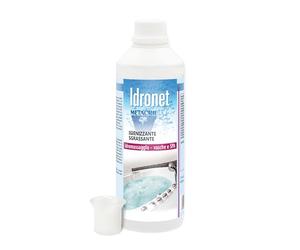 Metacril Idronet + Bicchierino Dosatore Graduato, Detergente Specifico Universale per Vasca Idromassaggio Spa, Non Schiumogeno, ad Azione Igienizzante e Sgrassante - 1 LT