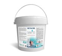 Metacril OxiNet 100, Ossigeno in Pastiglie da 100 g, per Piscine e Spa Idromassaggio - 6 Kg