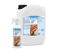 Metacril SaunaDet + Flacone Vapo, Detergente per Sauna in Legno - 5L | Detergente Igienizzante con Azione Deodorante, a Base di Estratti Vegetali a pH Neutro