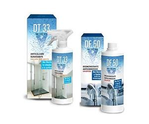 Metacril Set Detergente e Disincrostante Antigoccia per box doccia + Super Disincrostante anticorrosivo concentrato: DT33 500 ml con vapo + DF50 500 ml