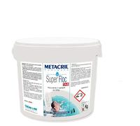 Metacril Super Floc TAB in pastiglie da 100 gr a lenta dissoluzione - 5 KG | Flocculante e Chiarificante in tavolette per Acqua di Piscina e Spa Idromassaggio