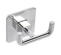 METAFORM Appendiabito Doppio Cold Wind Cromo Lucido per bagno