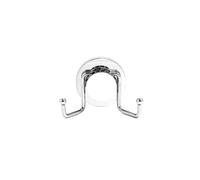 Metaform - Appendiabito doppio da parete Cromo in Acciaio cromato Mod. New ch...